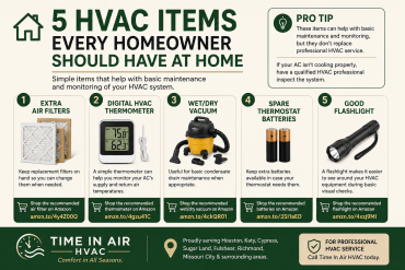 5 HVAC Items Every Homeowner Should Have at Home
